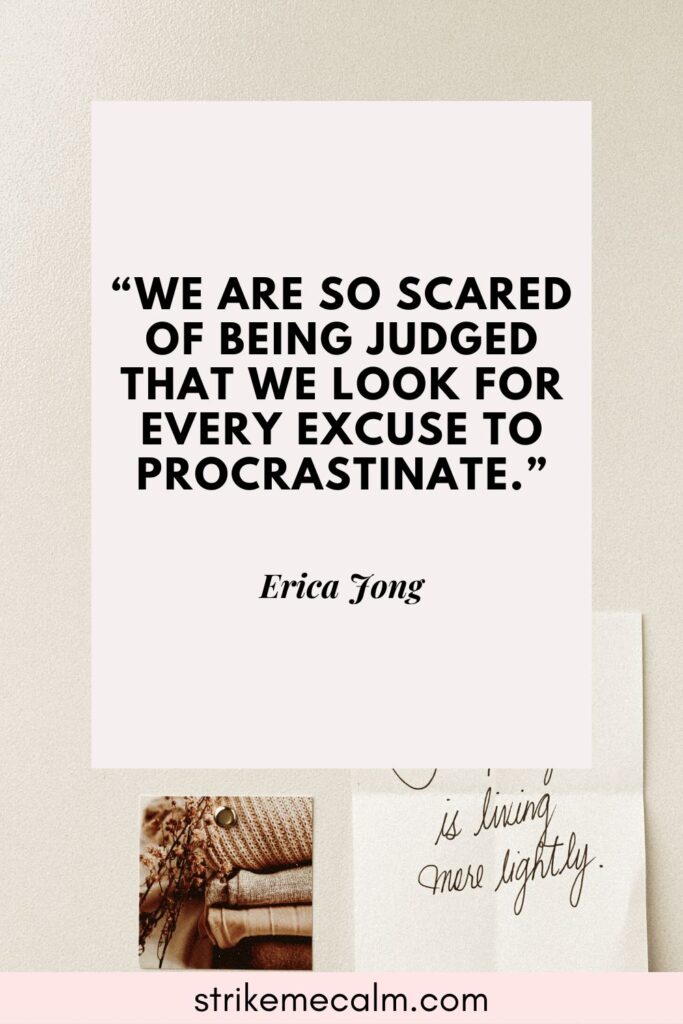 perfectionism and procrastination quotes