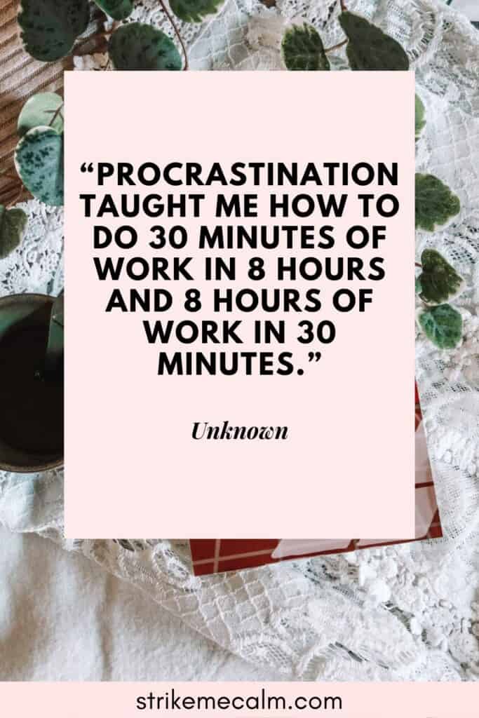 procrastination quotes funny 