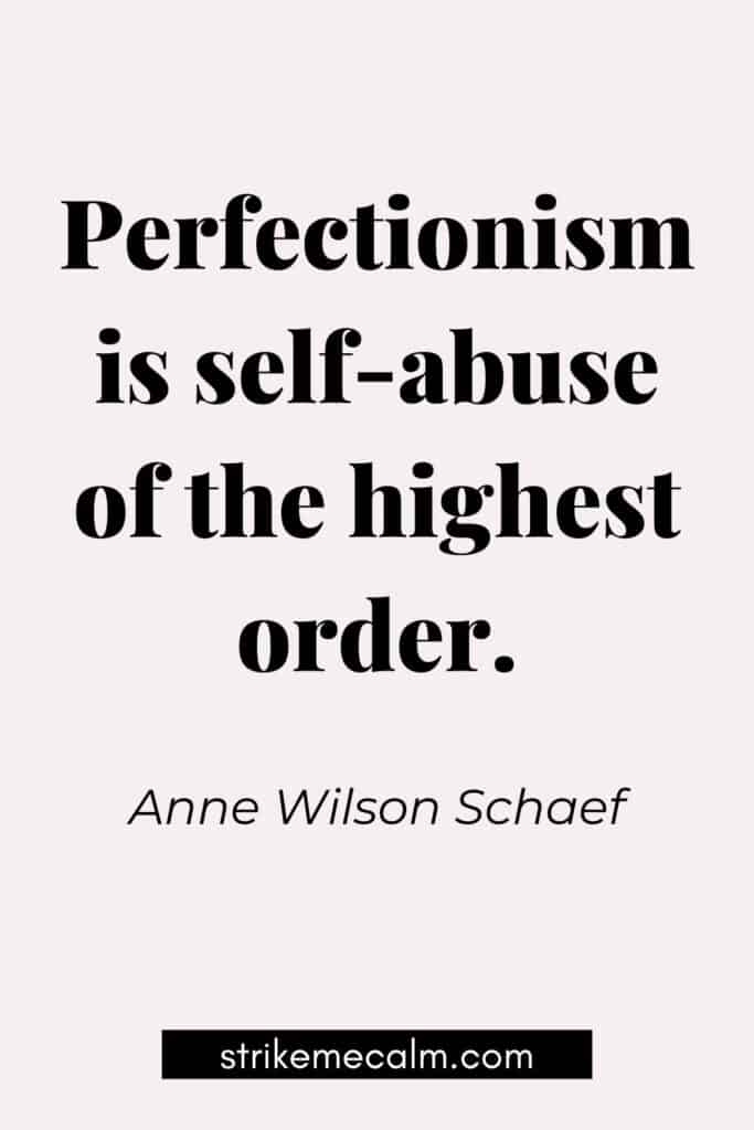 quotes on perfectionism 