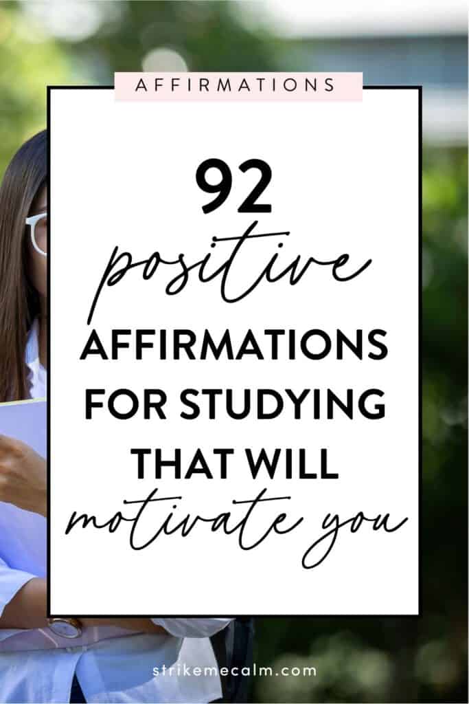 affirmations for studying