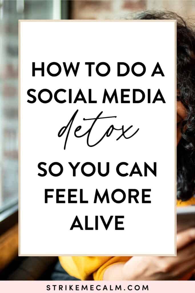 how to do a social media detox