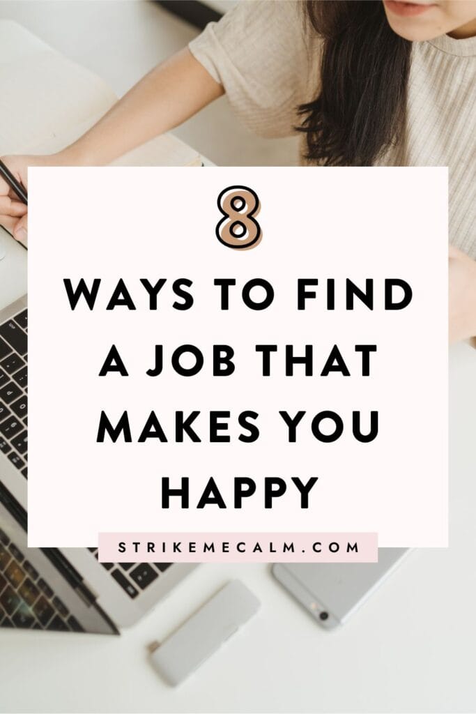 how to find a job that makes you happy