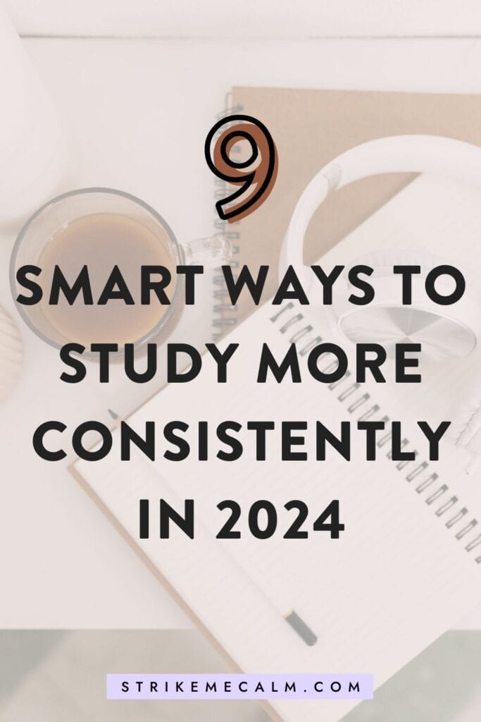 how to be consistent in studies