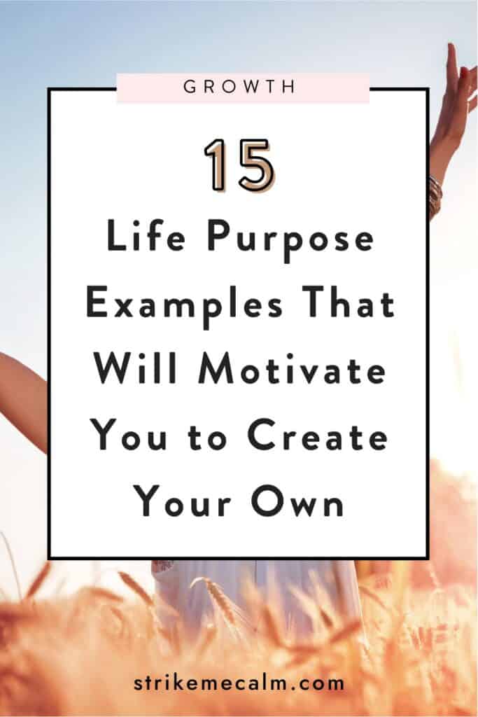 life purpose examples
