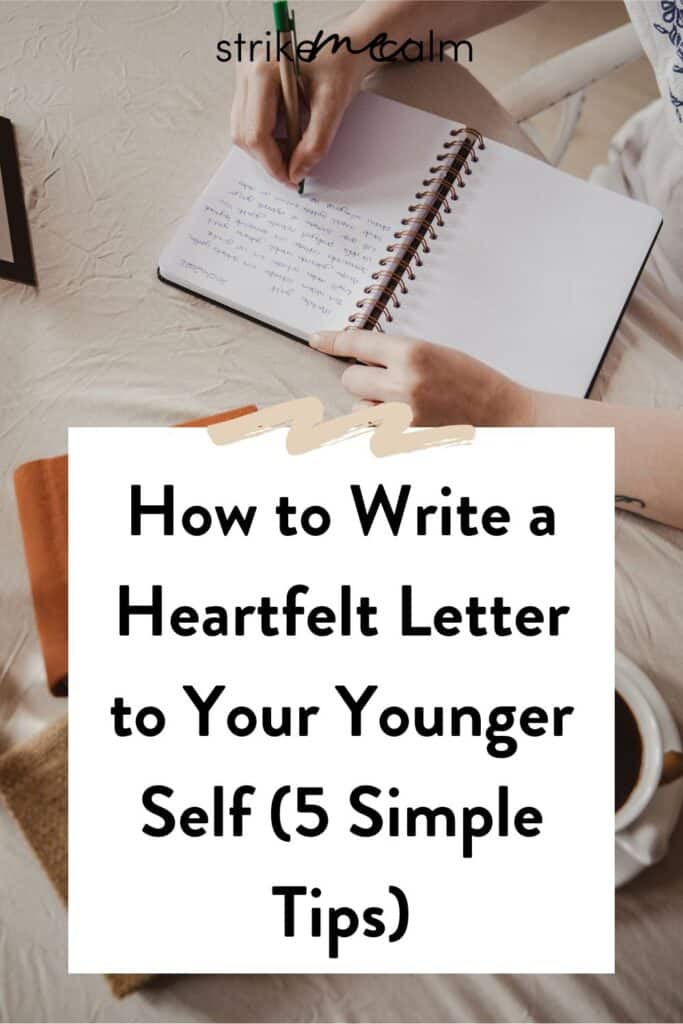 how to write a letter to your younger self