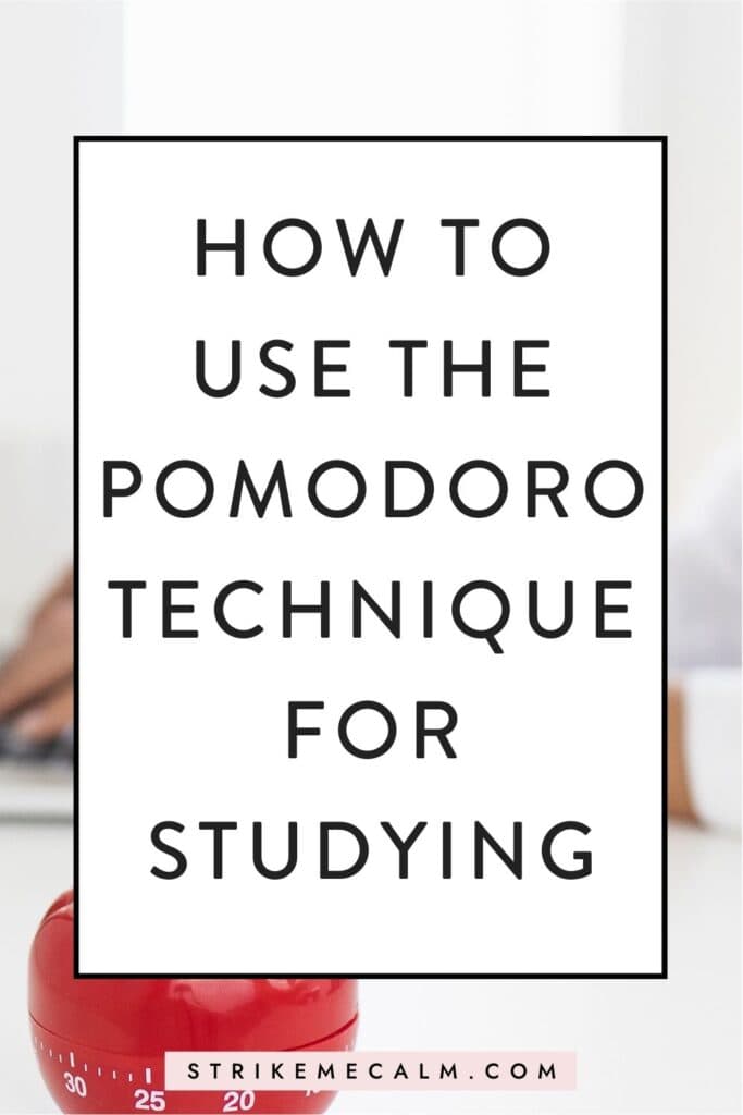 Pomodoro method for students